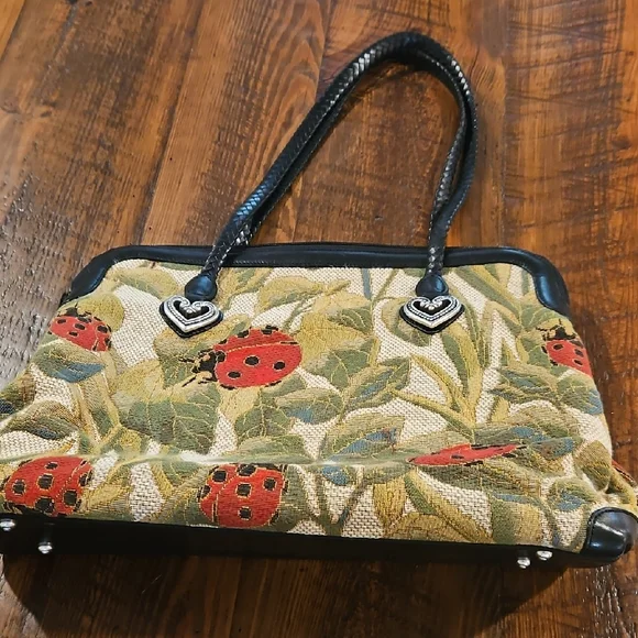 BRIGHTON LADYBUG ALYSSA TAPERSTY BAG. NEVER USED. - Picture 2 of 16
